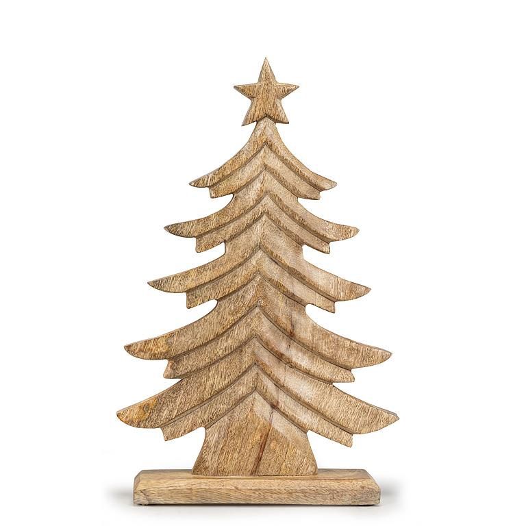 43-TRINITY-663-SM - SM CARVED TREE ON BASE-12.5&quot;H