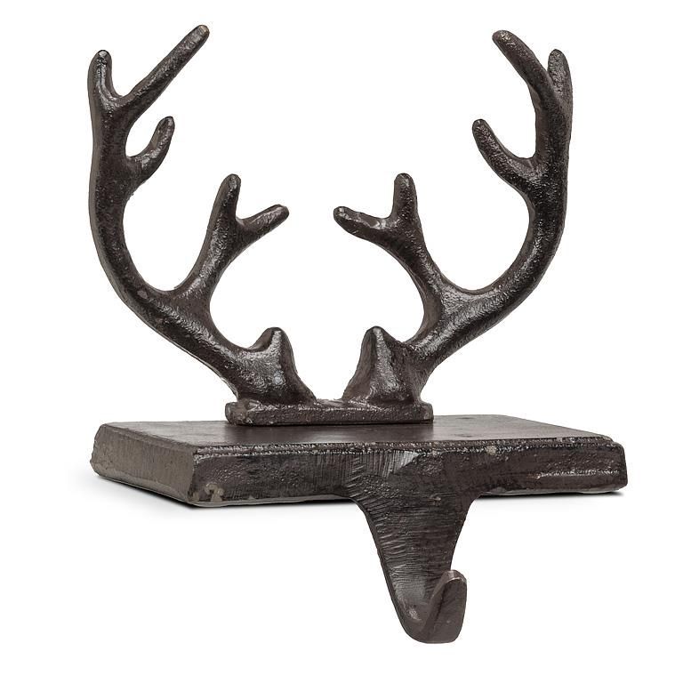 27-IRONAGE-558 - ANTLERS STOCKING HOLDER