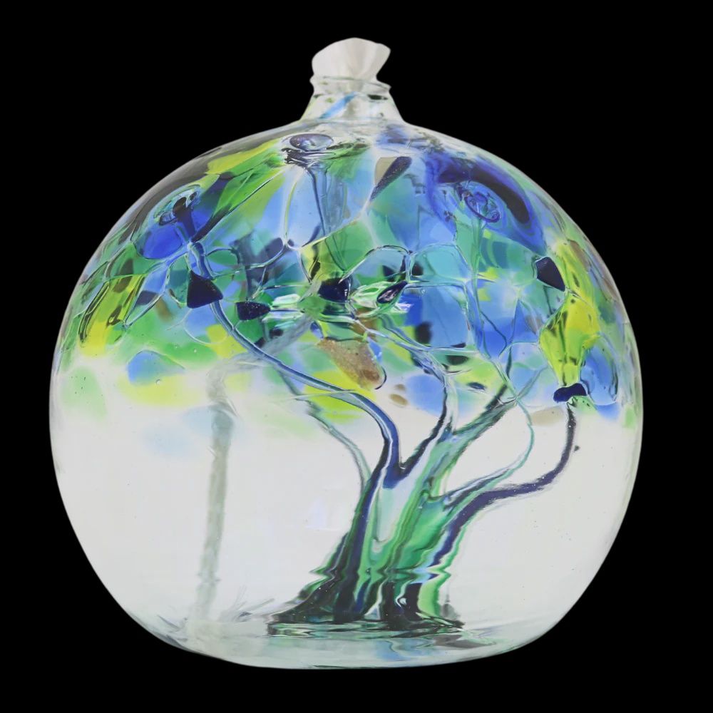 OL-TREE-06-KI - 6&quot; TREE OIL LAMP - KINDNESS