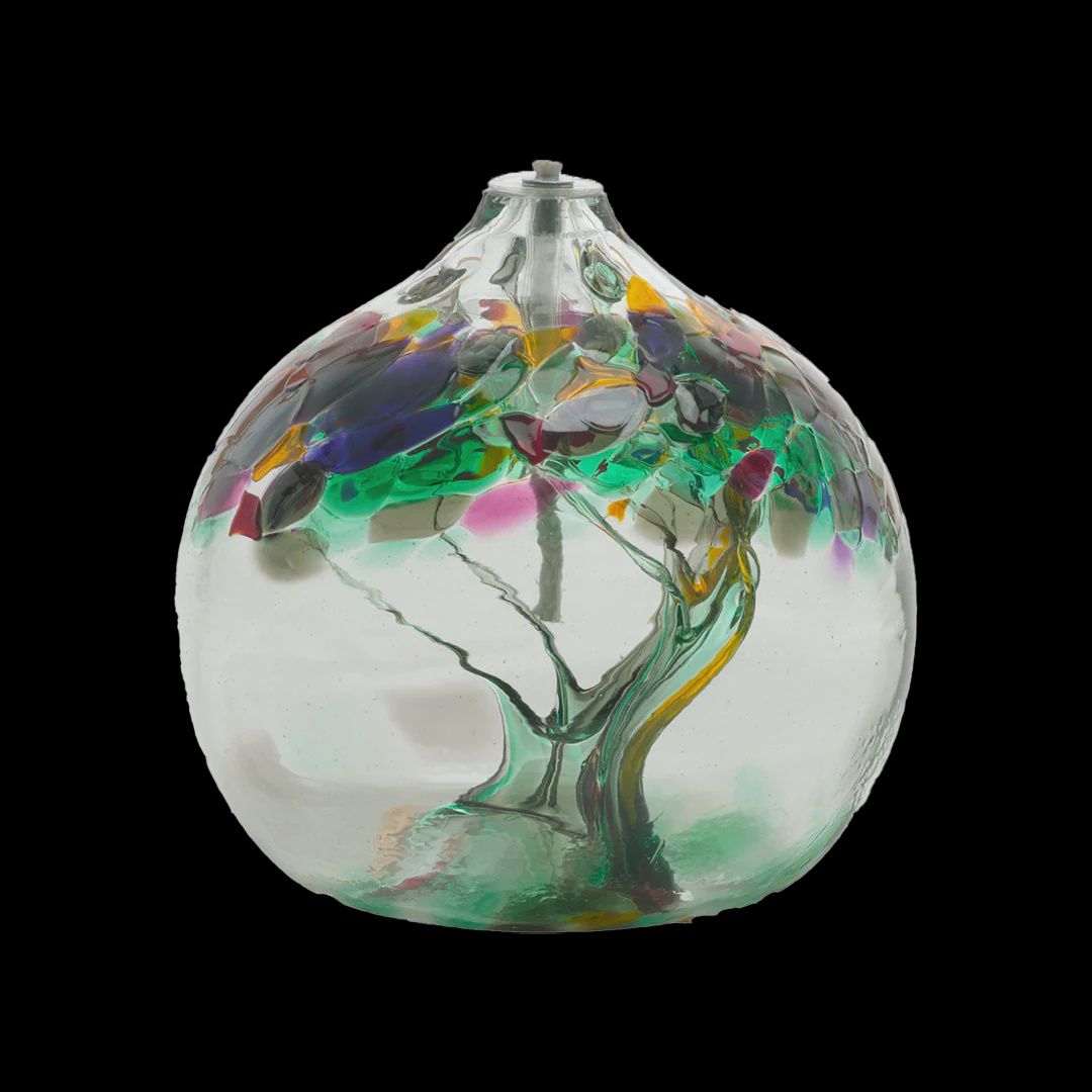 OL-TREE-06-PE - 6&quot; TREE OIL LAMP - REMEMBRANCE