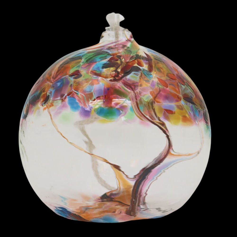 OL-TREE-06-FR - 6&quot; TREE OIL LAMP - GRATITUDE