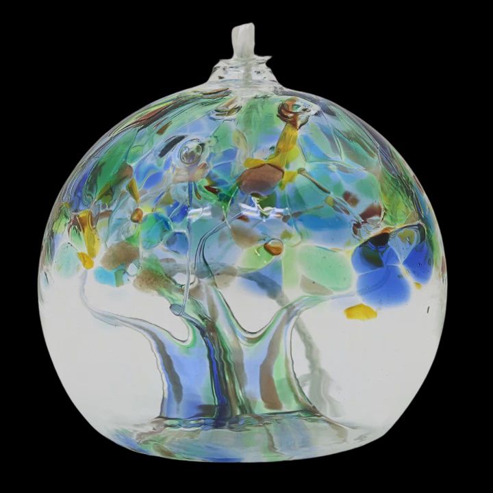 OL-TREE-06-CN - 6&quot; TREE OIL LAMP - ENCOURAGEMENT