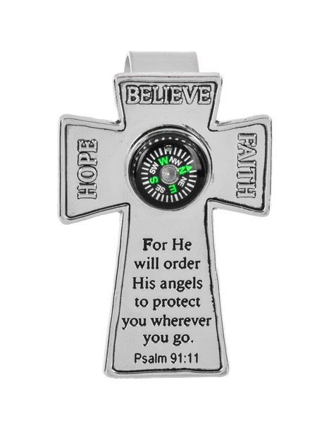 ER76582 - VISOR CLIP - ALWAYS HAVE FAITH 3/ASST, DESIGN: PSALM 91:11
