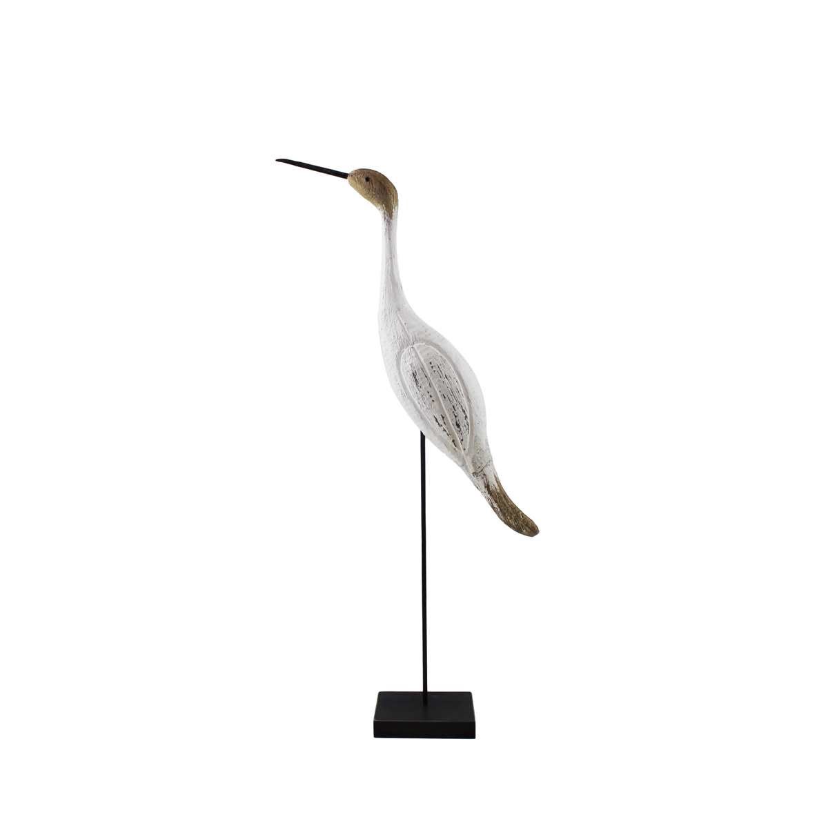 JYF48SM - WOODEN SEA BIRD ON BASE - SMALL