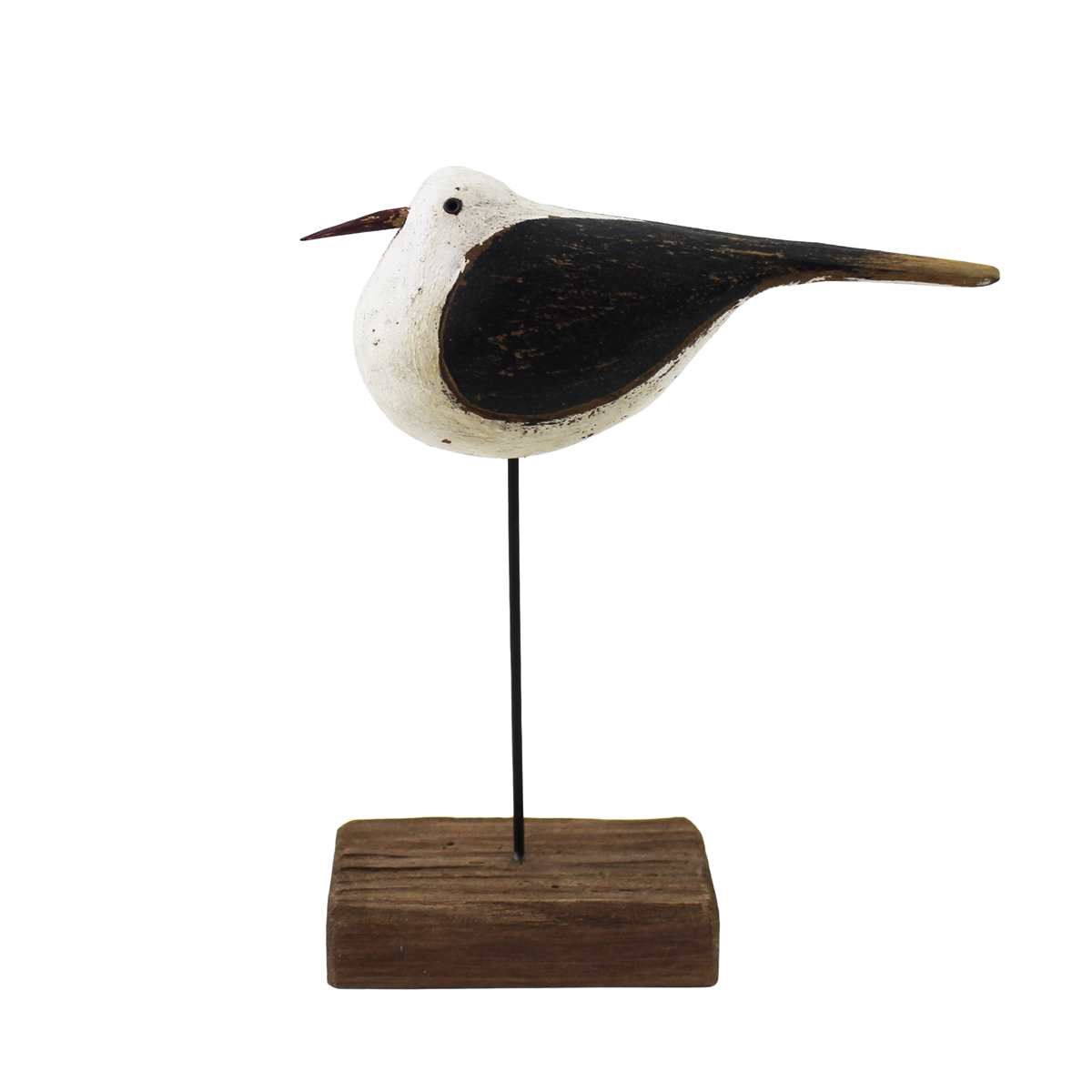 JYF58L - WOODEN SEAGULL ON STAND - LARGE