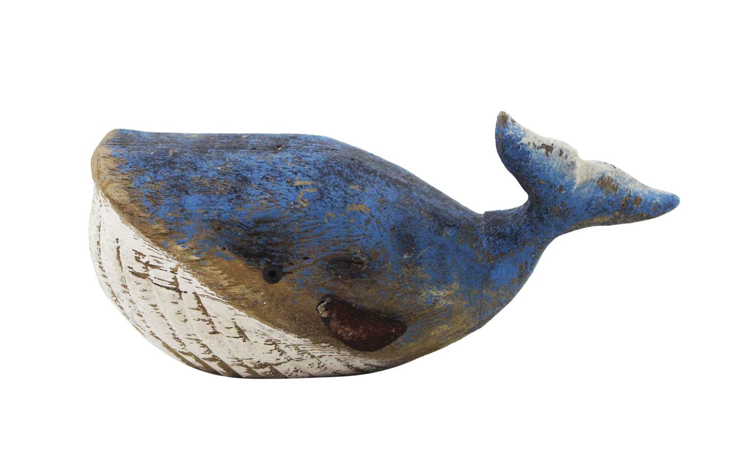 JYF582 - WOODEN BLUE HUMPBACK WHALE