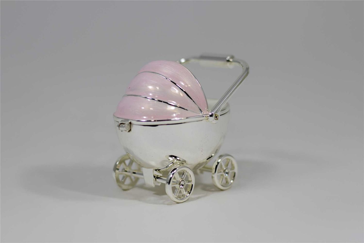 SE2519G - SILVER/PINK BABY CARRIAGE