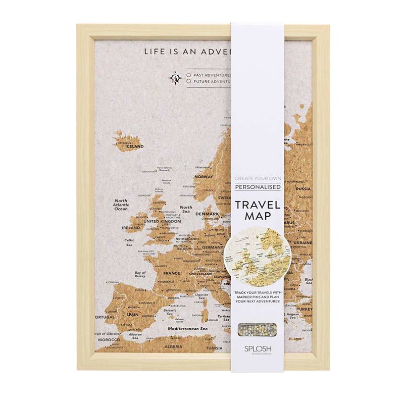 TVB18 - FRAMED MAP OF EUROPE
