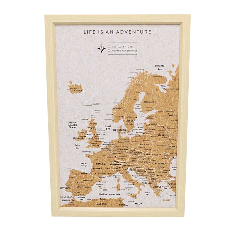 TVB18 - FRAMED MAP OF EUROPE