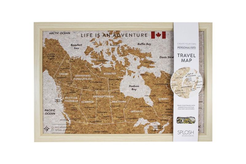 TVB10 - FRAMED MAP OF CANADA
