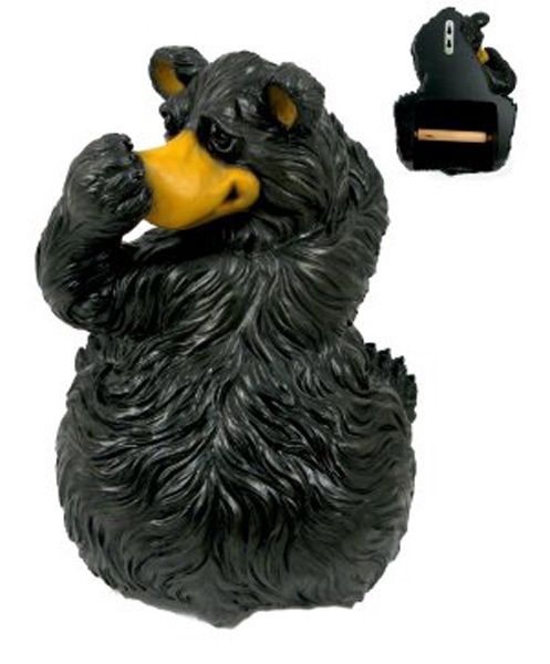 YUC14B - HANGING BEAR TOILET PAPER DISPENSER