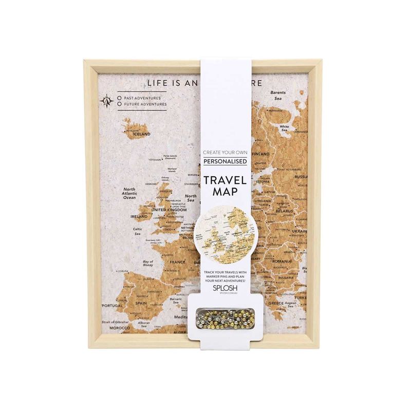 TVB16 - FRAMED DESKTOP MAP OF EUROPE