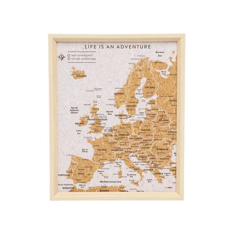TVB16 - FRAMED DESKTOP MAP OF EUROPE