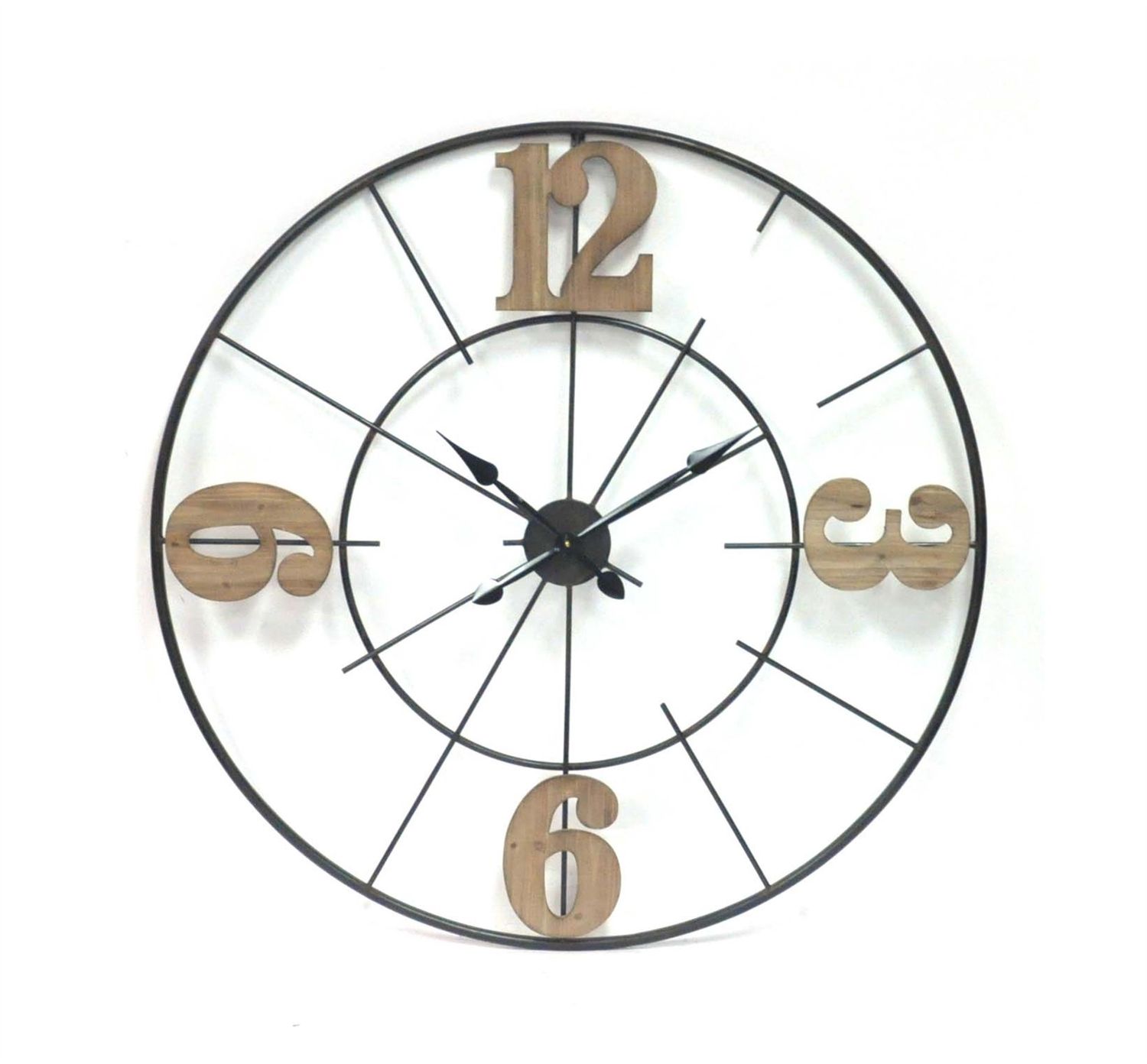 HD1697 - METAL CLOCK W/NUMBERS