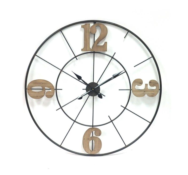 HD1697 - METAL CLOCK W/NUMBERS