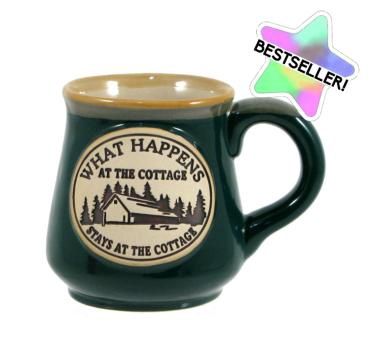 HYU158 - MUG - WHAT HAPPENS AT THE COTTAGE