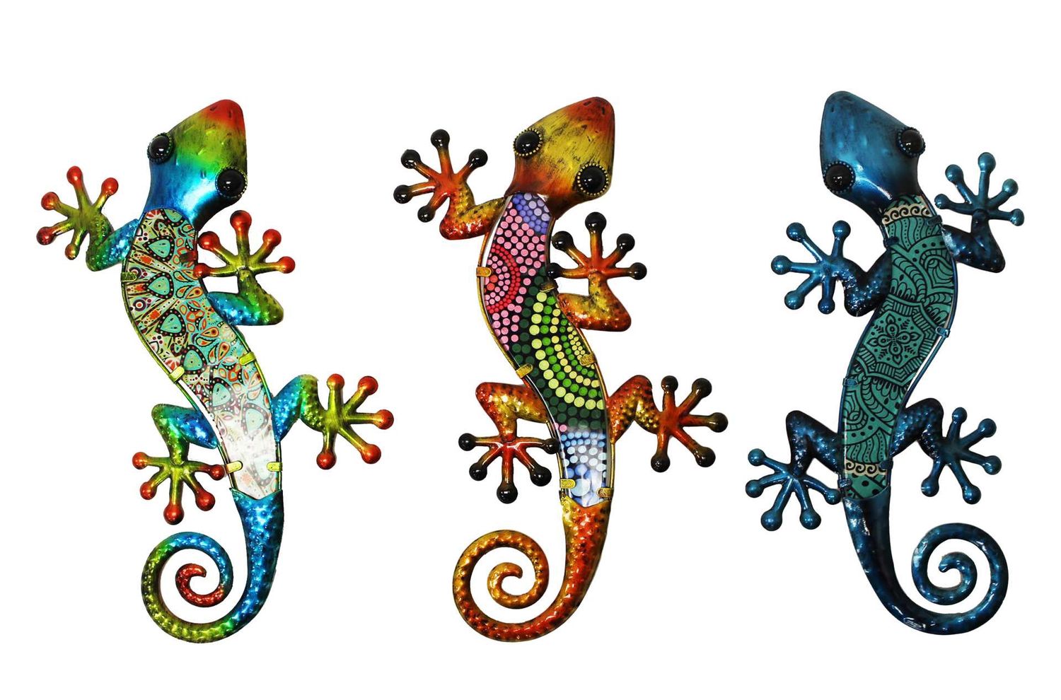 PRC55S - GECKO  / 3 ASSORTED, COLOUR: MULTI COLOUR BLUES