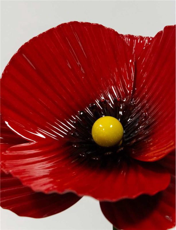 HNH365S - METAL POPPY STAKES SET/2