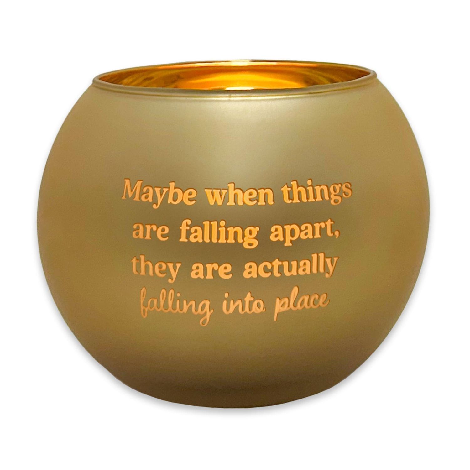 544-CANG0012 - LOVE AND LIGHT CANDLE / FALLING APART