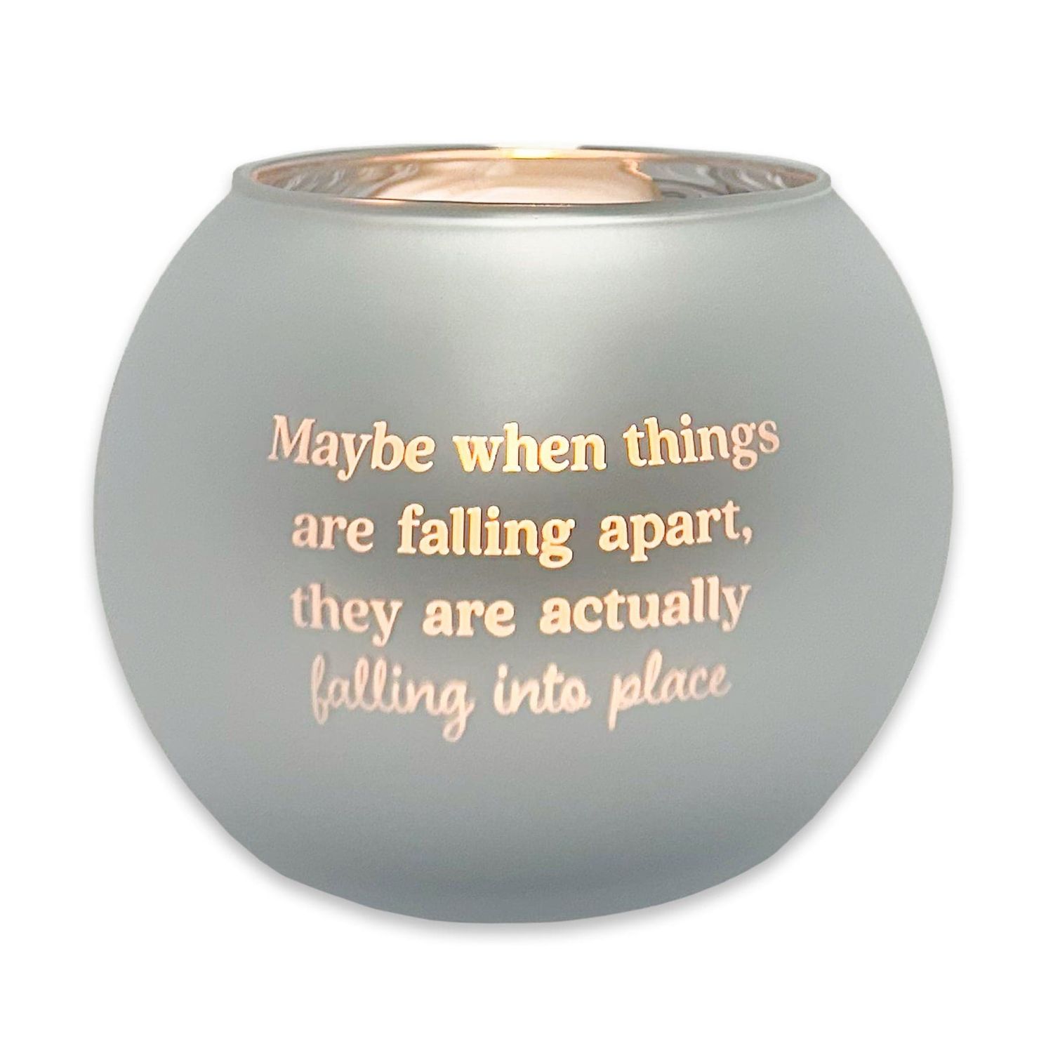 544-CANS0012 - LOVE AND LIGHT CANDLE / FALLING APART