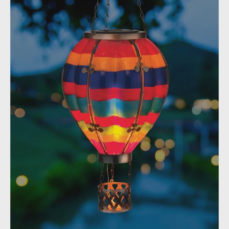 13512 - HOT AIR BALLOON SOLAR LANTERN