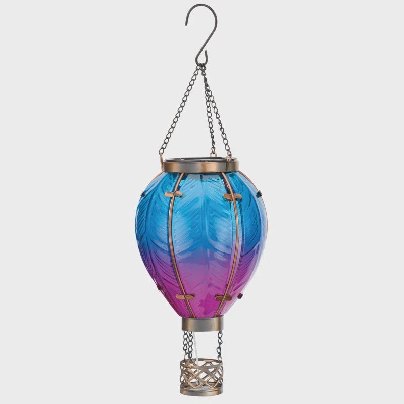 12767 - HOT AIR BALLOON SOLAR LANTERN