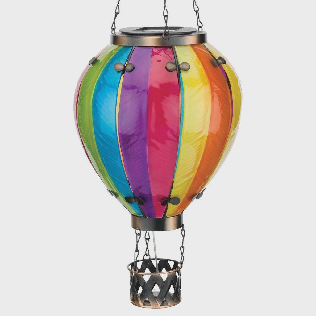 12763 - HOT AIR BALLOON SOLAR LANTERN