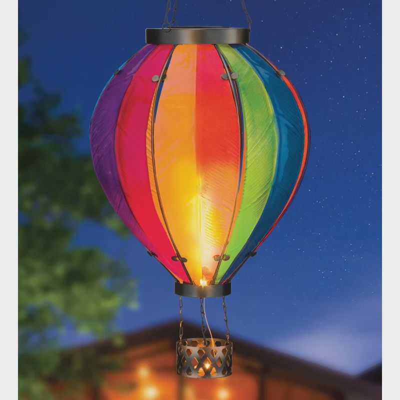 12768 - HOT AIR BALLOON SOLAR LANTERN