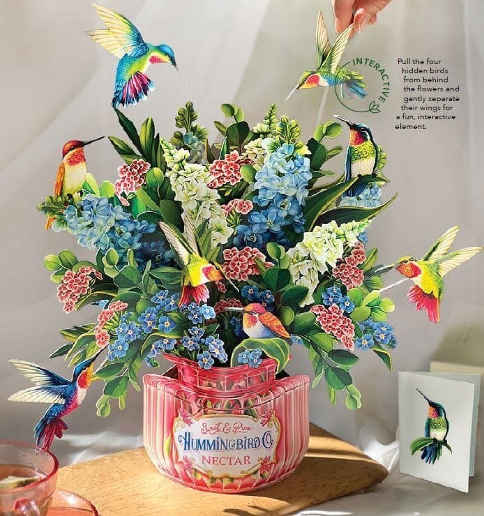 327-3741 - POP-UP FLOWER BOUQUET - HUMMINGBIRD OASIS