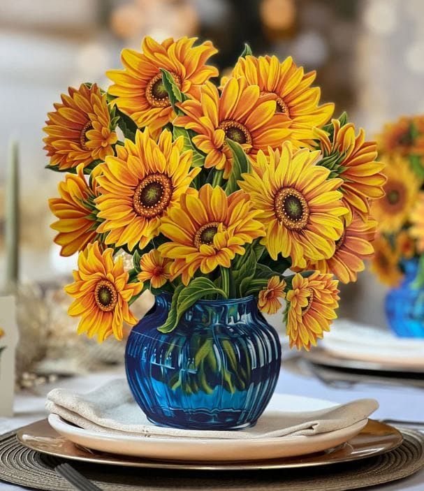 327-3737 - POP-UP FLOWER BOUQUET - SUNFLOWERS