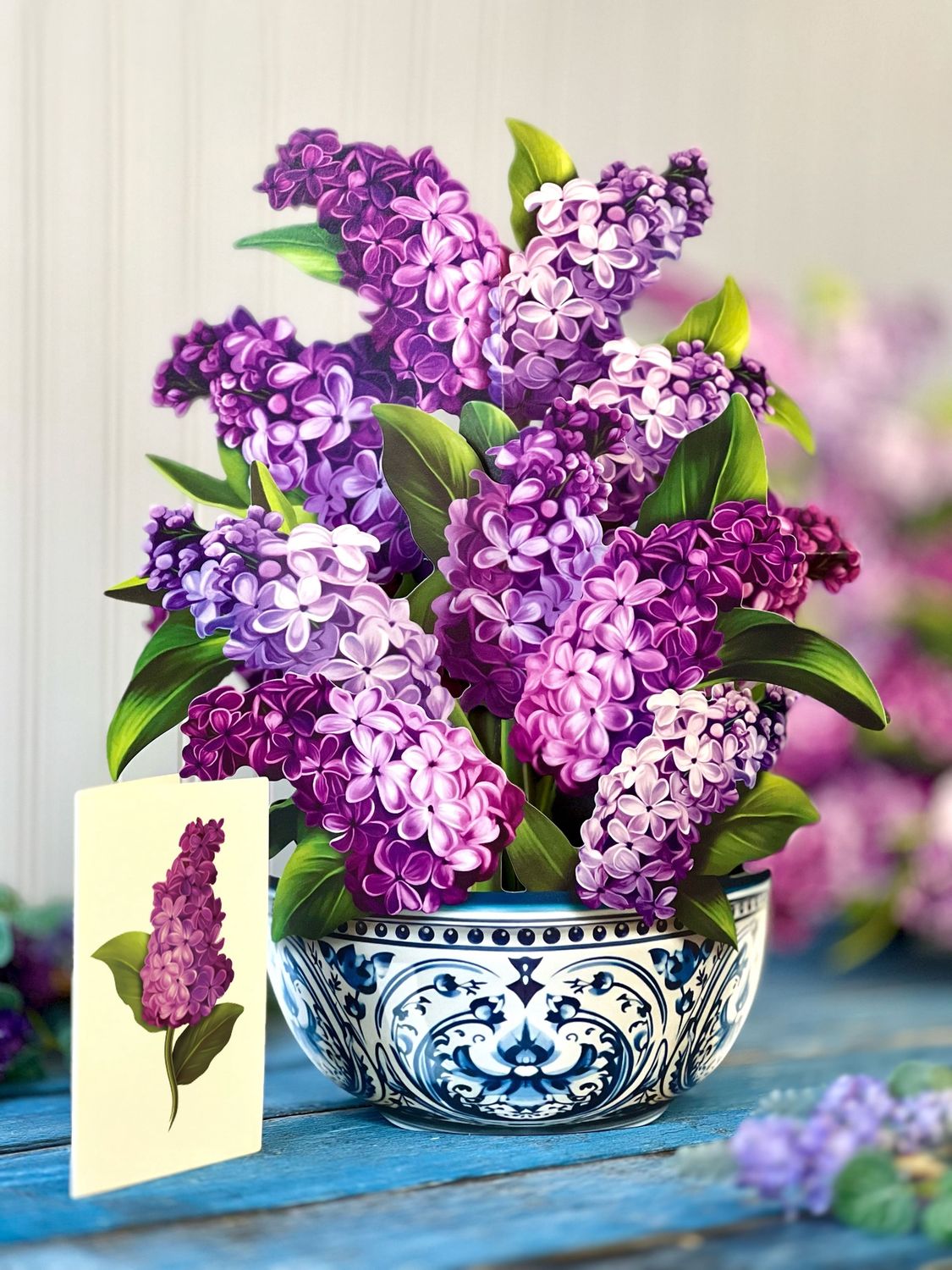 327-3726 - POP-UP FLOWER BOUQUET - GARDEN LILACS