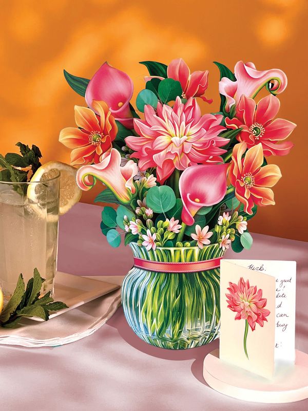 327-3732 - POP-UP FLOWER BOUQUET - DEAR DAHLIA
