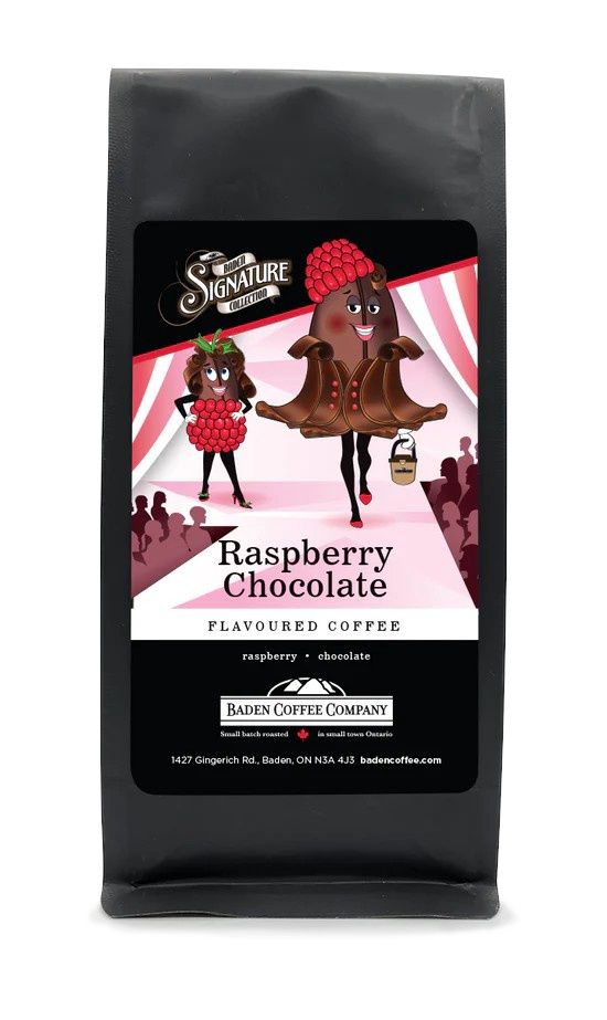 RASPBERRY CHOCOLATE GROUND COFFEE - 8 OZ