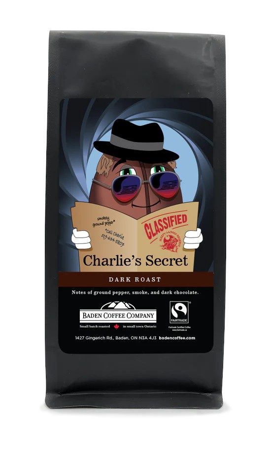 CHARLIE&#39;S SECRET WHOLE BEAN COFFEE -1 LB