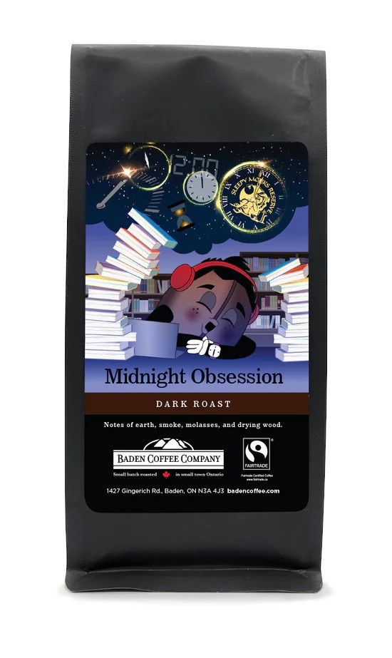 MIDNIGHT OBSESSION GROUND COFFEE - 8 OZ