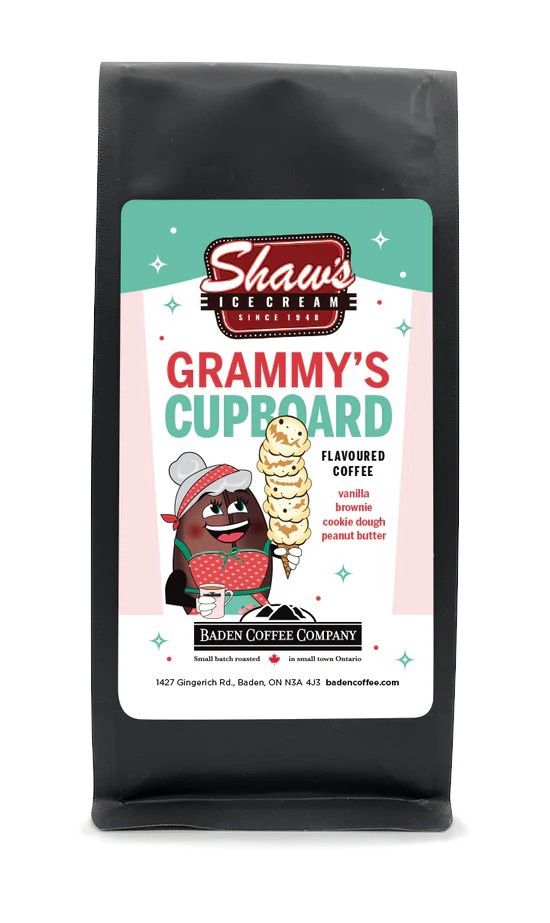 GRAMMY&#39;S CUPBOARD GROUND COFFEE -8 OZ