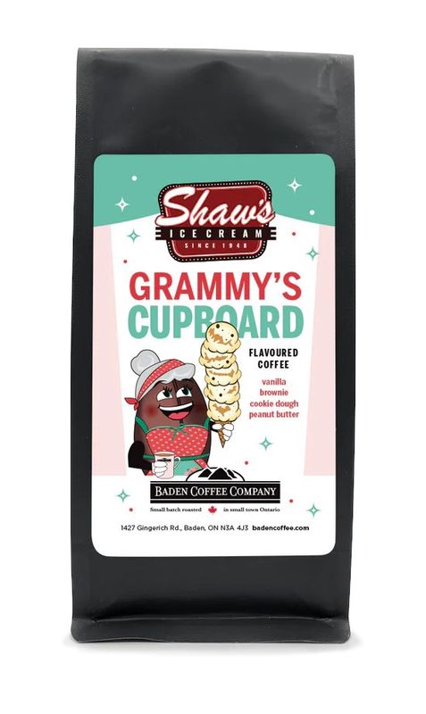 GRAMMY&#39;S CUPBOARD GROUND COFFEE -8 OZ