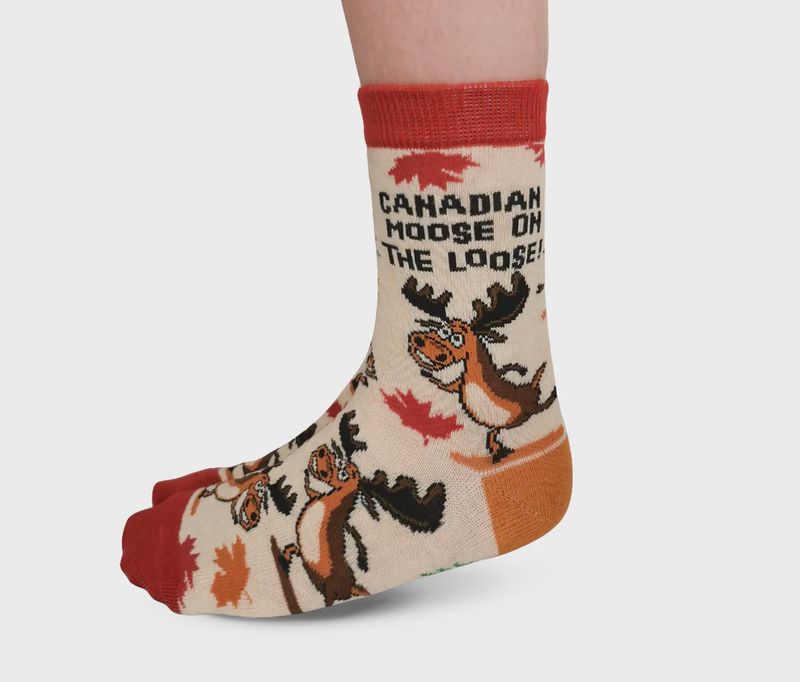 3725 - KID&#39;S SOCKS - CANADIAN MOOSE