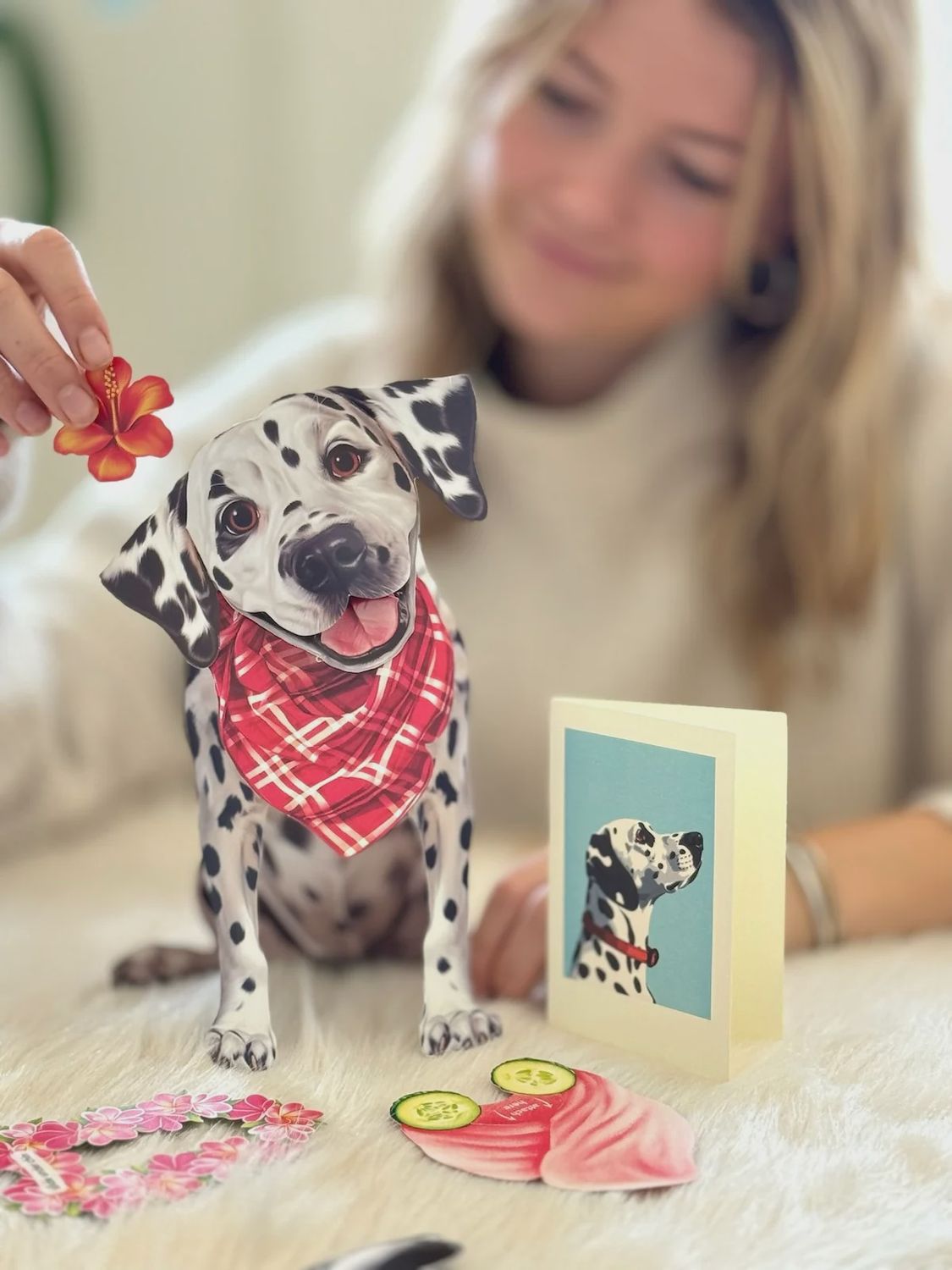 327-1001 - POP-UP PET CARD - DALMATION