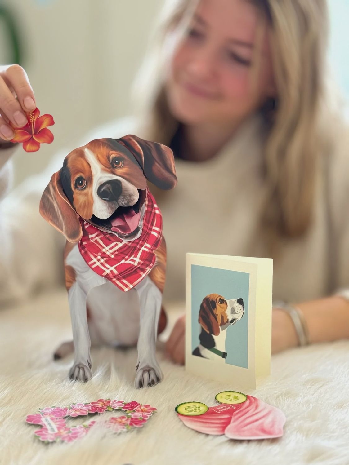 327-1002 - POP-UP PET CARD - BEAGLE