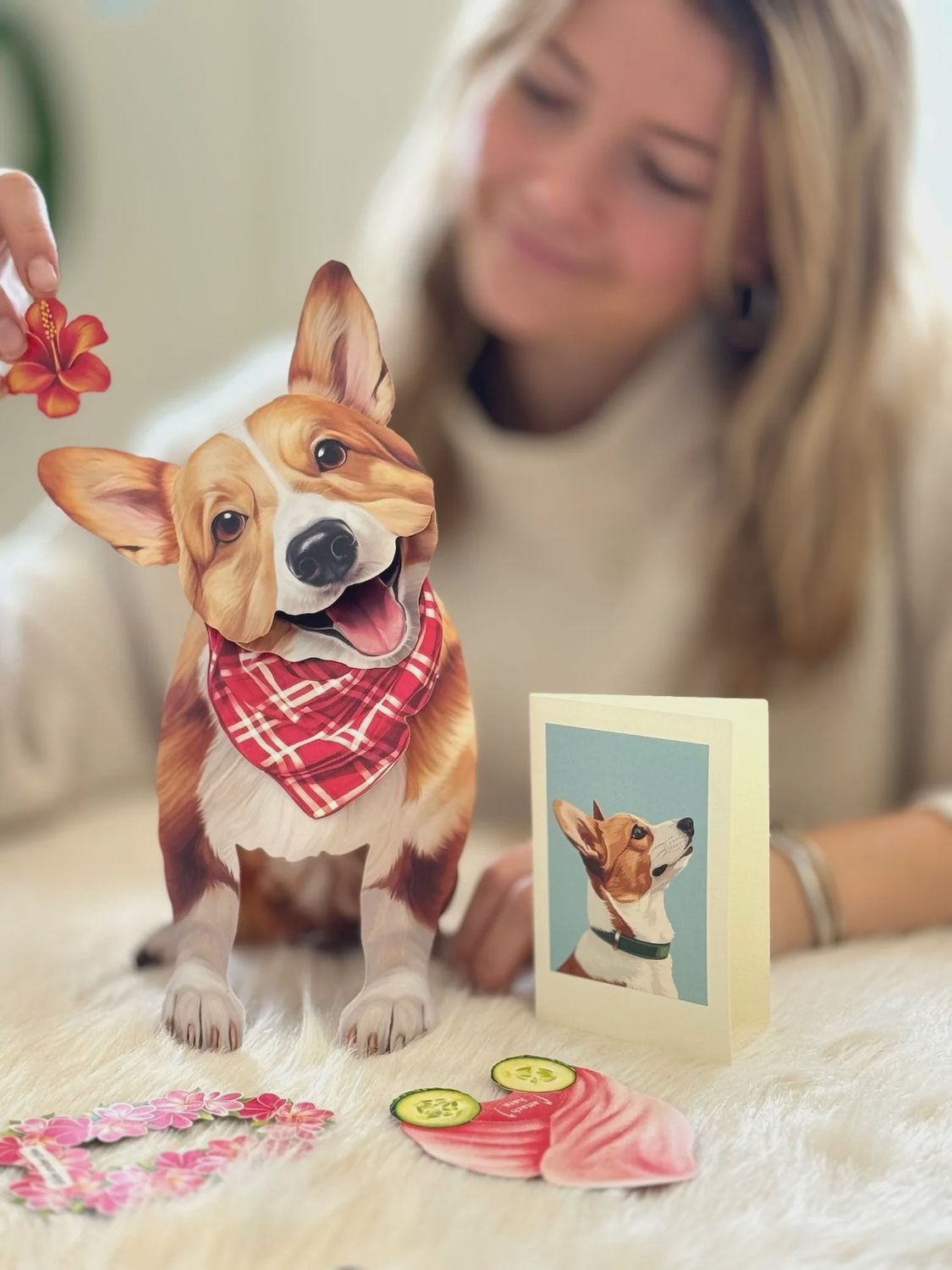 327-1004 - POP-UP PET CARD - CORGI