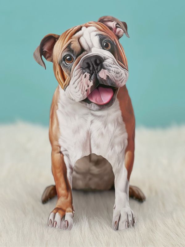 327-1006 - POP-UP PET CARD - ENGLISH BULLDOG