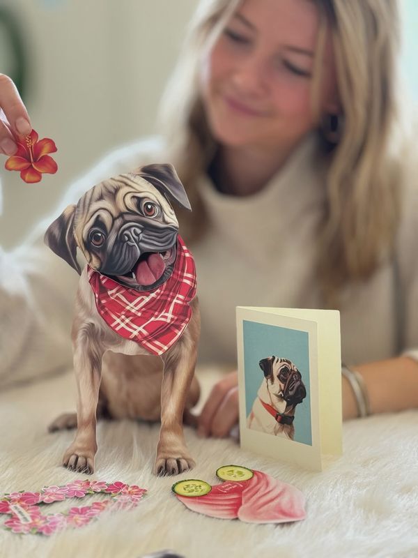 327-1007 - POP-UP PET CARD - PUG
