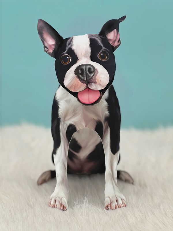 327-1011 - POP-UP PET CARD - BOSTON TERRIER