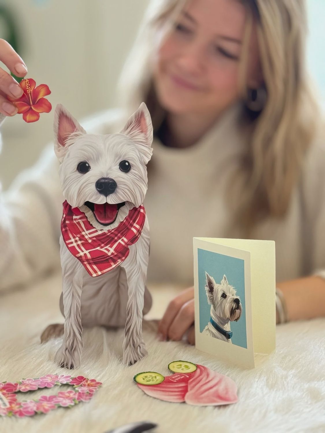 327-1010 - POP-UP PET CARD - WESTIE