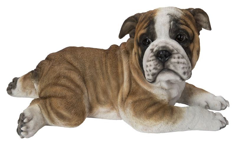 87764-A - LYING BULLDOG PUP / 8.46&quot; H