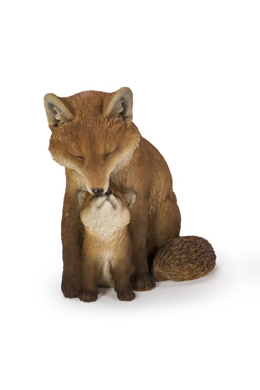 87719-I - MOTHER AND BABY FOX/SMALL