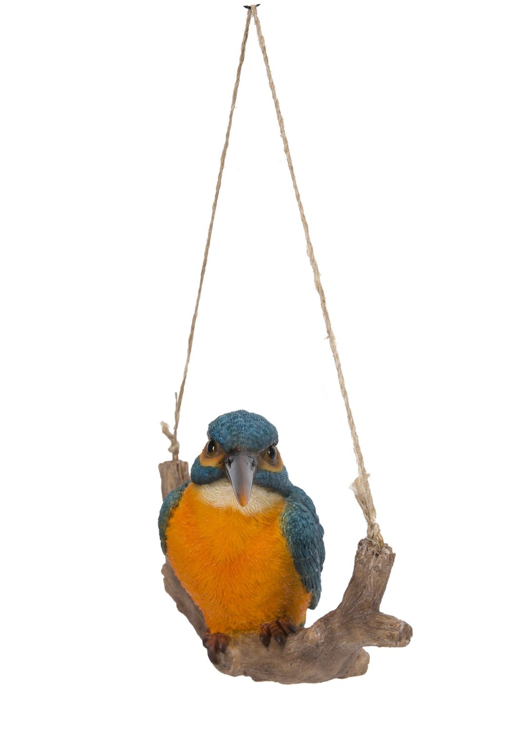 87673-D - HANGING KINGFISHER ON BRANCH / 5.12&quot; H