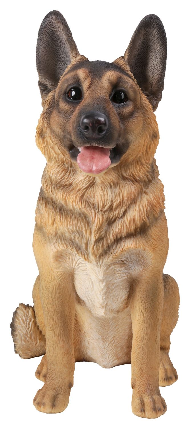 87766-S - DOG-GERMAN SHEPHERD SITTING / 15.55&quot; H