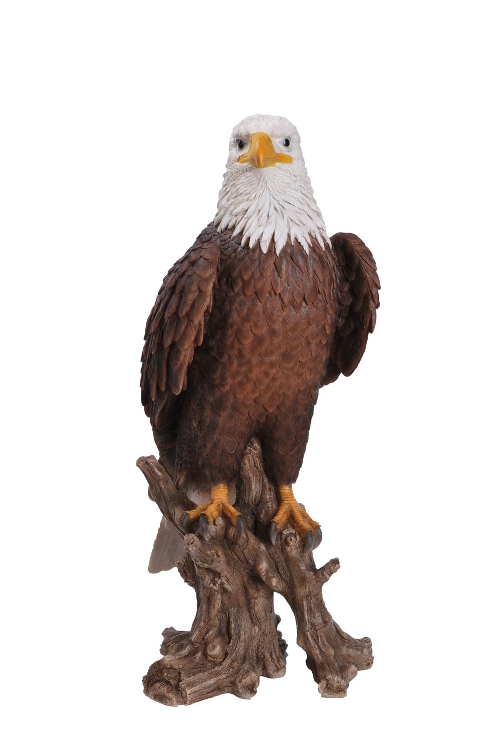 87700-L - BALD EAGLE ON STUMP / 26.8&quot; H